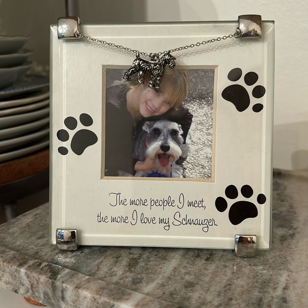 Schnauzer Dog Picture Frame